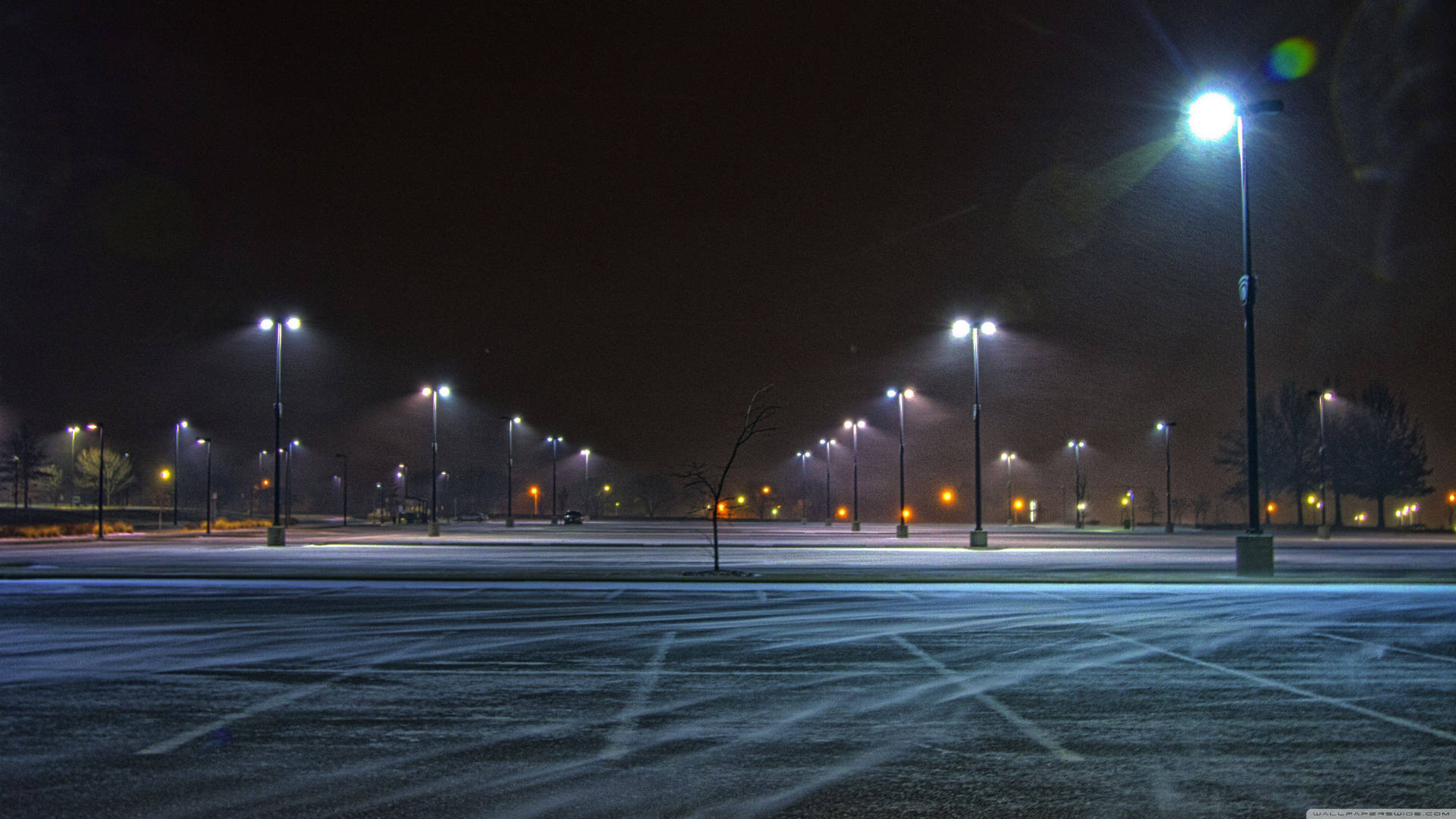 parking lot night uhd
